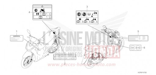CAUTION LABEL SH125ADP de 2023